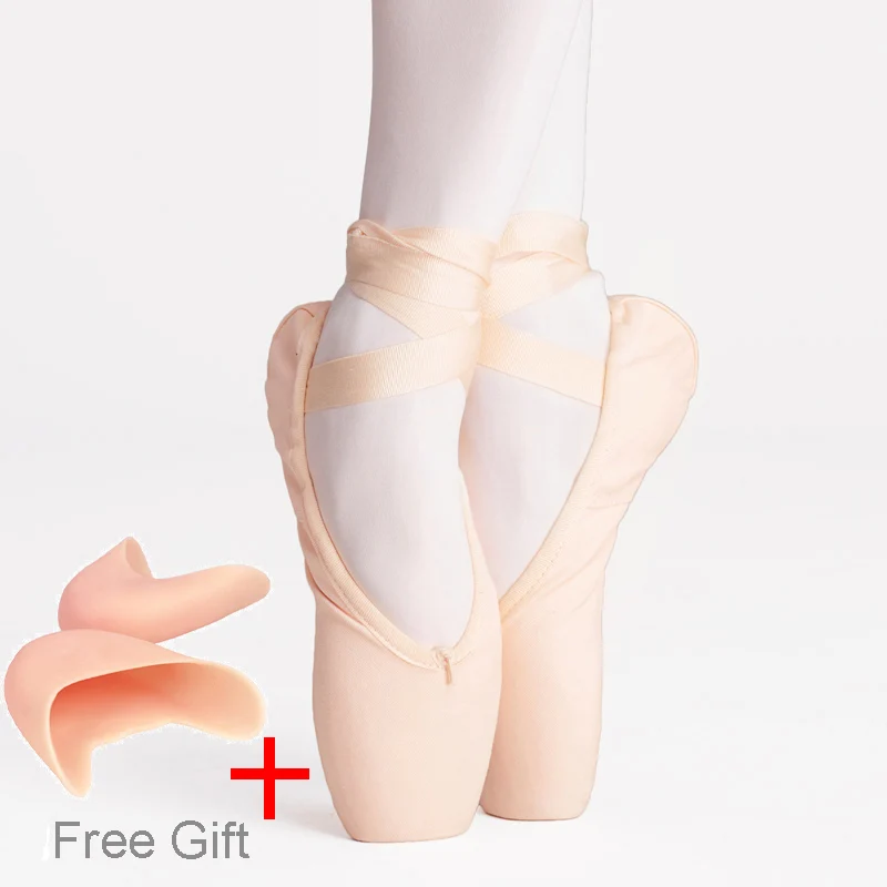 Sales Satin Ballet Pointe Shoes Professional Girls Ladies Ballerina Dance Shoes With Ribbons