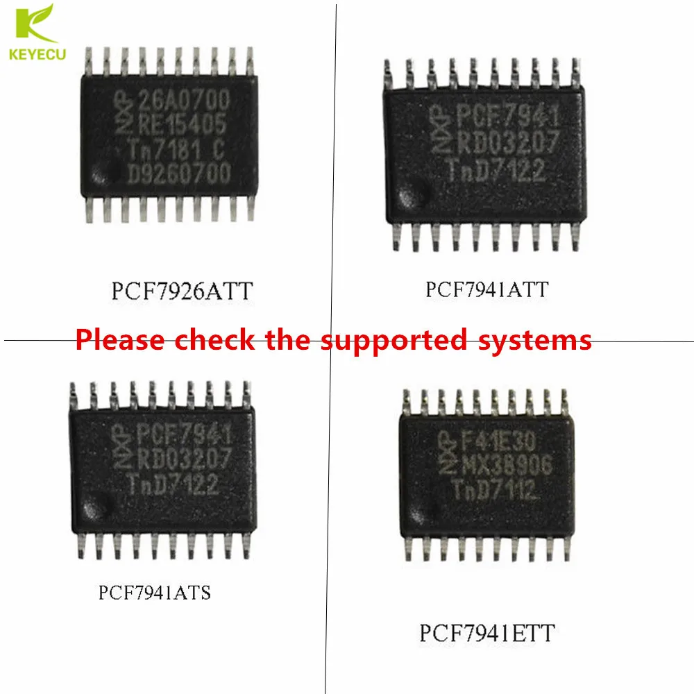 

Новые запасные чипы KEYECU для IC модуля 10 шт. (PCF7926ATT/PCF7941ATT/PCF7941ATS/PCF7941ETT на выбор)