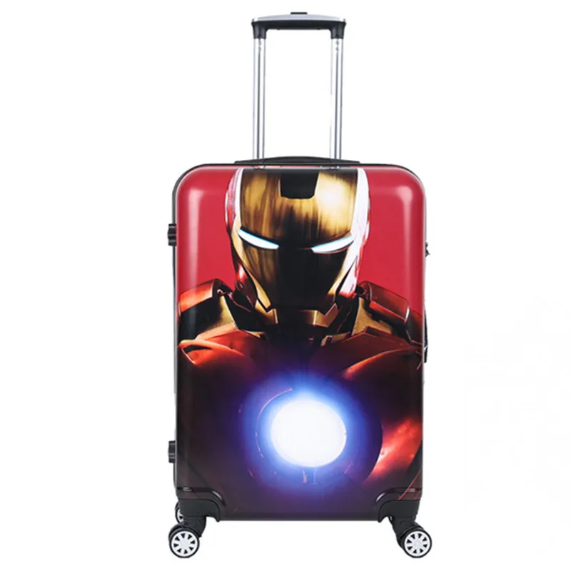 High Quality 20 24'' Women Cartoon travel trolley Girls Rolling Luggage bags Men ABS PC Pull Rod trunk rolling spinner wheels