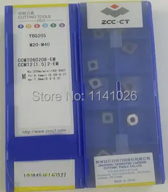 Free shopping ZCC.CT CCMT060208-EM YBG205 CNC blade alloy carbide cutting tool carbide inserts Processing of stainless steel