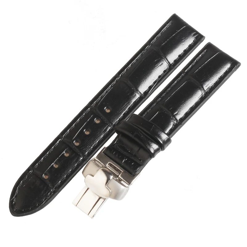 WENTULA watchbands for Tissot T050.207 HEART POWERMATIC 80  calf-leather band cow leather Genuine Leather watch band 16MM