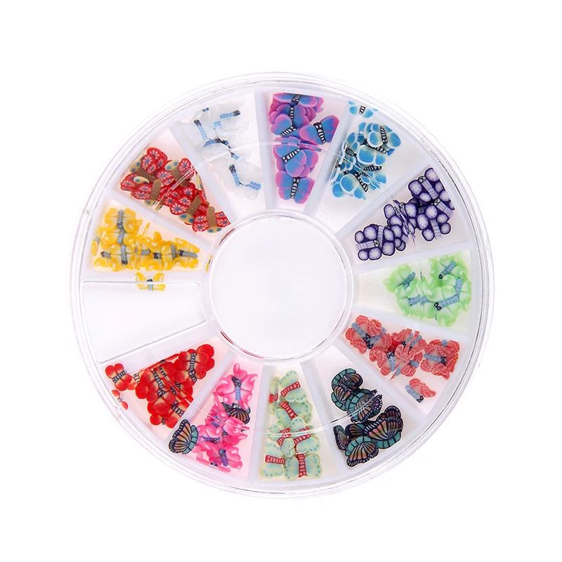 Many Styles Wheel Charms Multicolor Items For Nails Art Accessories Glitter Beads Fimo Metal Designs DIY Crafts Embellishments