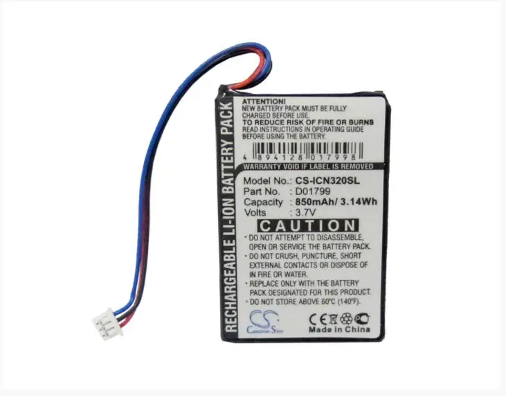 Cameron Sino 850mAh battery for NAVMAN iCN320 iCN330 GPS, Navigator Battery