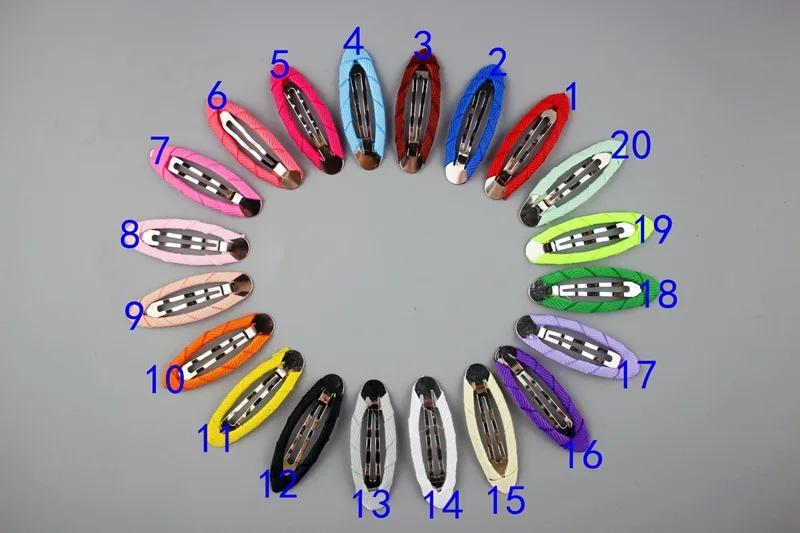 

Top 2" Double Prong Ribbon Lined Alligator Hair Clip For Girl Wrapped Snap Hair Clips DIY Girls Hair Accessories 100pc/lot