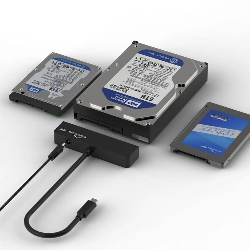 USB A SATA di Tipo C A SATA HDD reader con funzione OTG per 2 5 "3.5 ''sata HDD SSD strumento di trasporto hard disk connettore del cavo