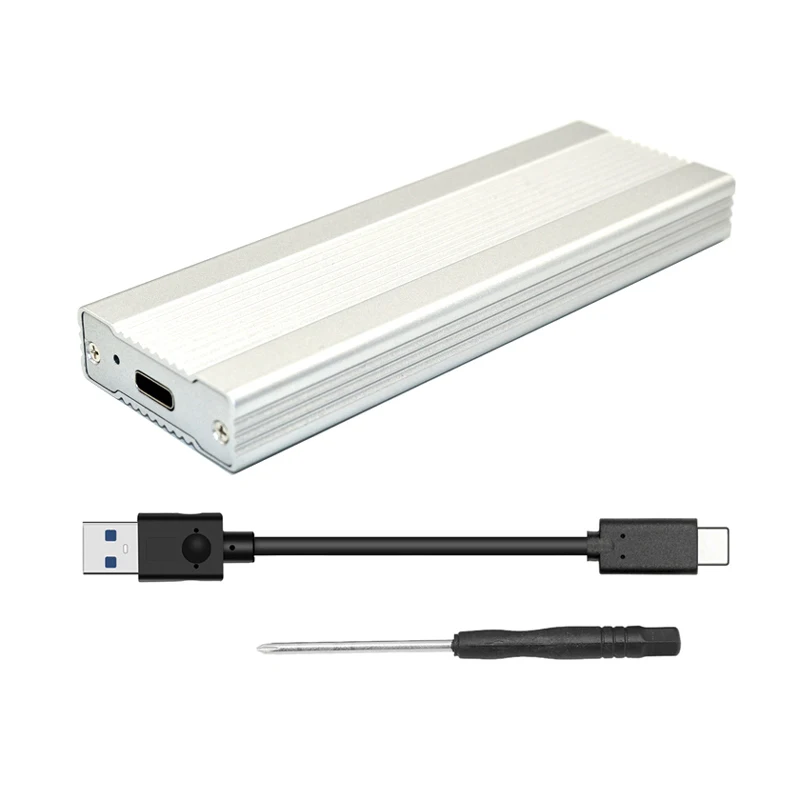 H1111Z Box e Alloggiamenti per HDD M.2 SSD Enclosure Caso M.2 a USB Adattatore M.2 SSD NVME PCIE USB3.1 Tipo C Hard Disk Esterno disco Della Cassa Della Scatola
