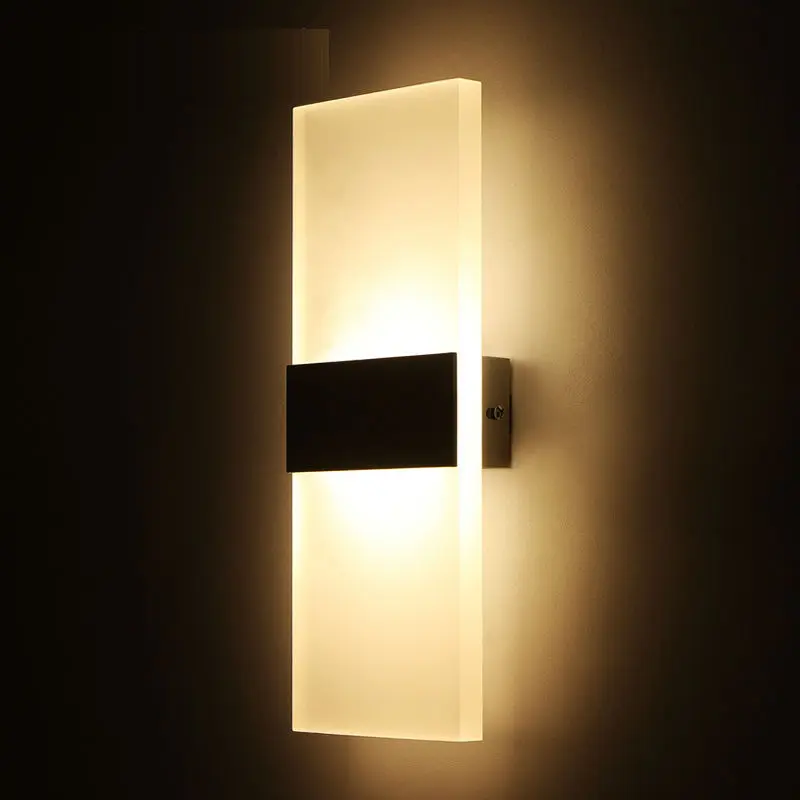 

Modern led acryl wall lamp AC85-265V Warm white/ Cold White bedroom bedside light foyer study room lighting