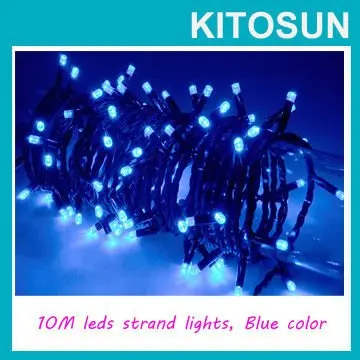 Gratis Verzending!!! Koop Kleurrijke 10M 100 Led String Lights Bruiloft Decoratie Lights 220/110V Led Kerst Decor Lights