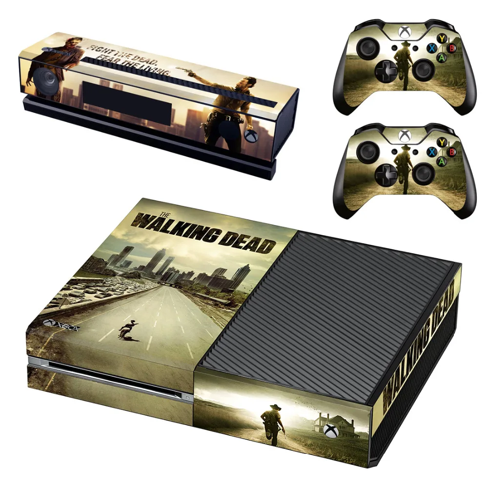 The Walking Dead Skin Sticker Decal For Microsoft Xbox One Console and 2 Controllers For Xbox One Skin Sticker Vinyl