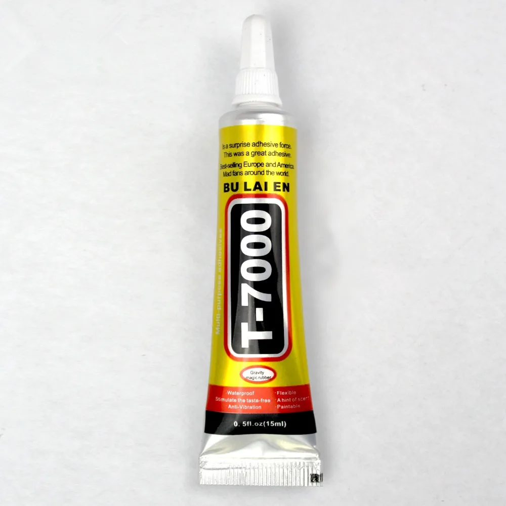 T7000 15ml Multipurpose Adhesive Rhinestone DIY Phone Screen Frame Epoxy Resin Sealant Super Black Liquid Glue T-7000 Nail Gel