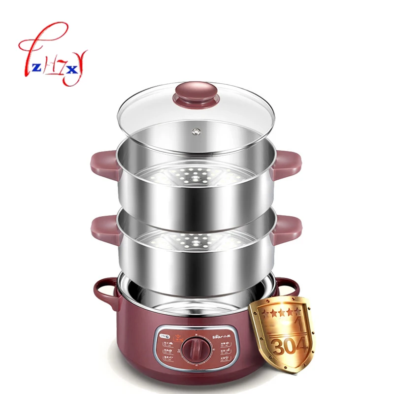 Home use 8L electric steamer Bun Warmer 800W Cooking Appliances Food Warmer Steamed Steamer 220V  1pc