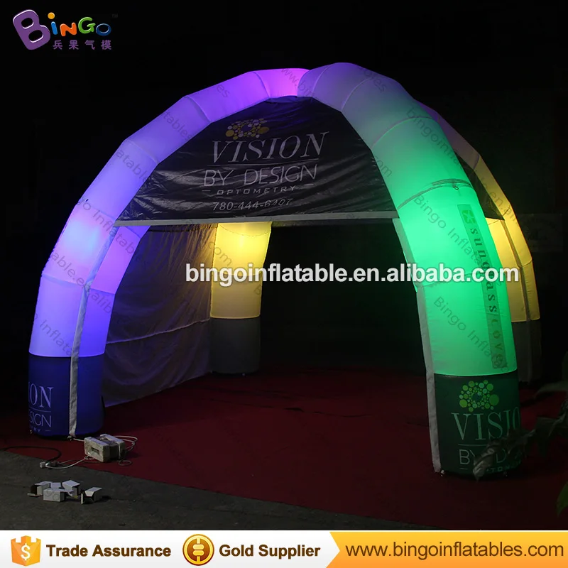 Venta caliente tienda de campaña de cúpula inflable tiendas de campaña tienda india para niños N adultos con luces que cambian de color tiendas de campaña China