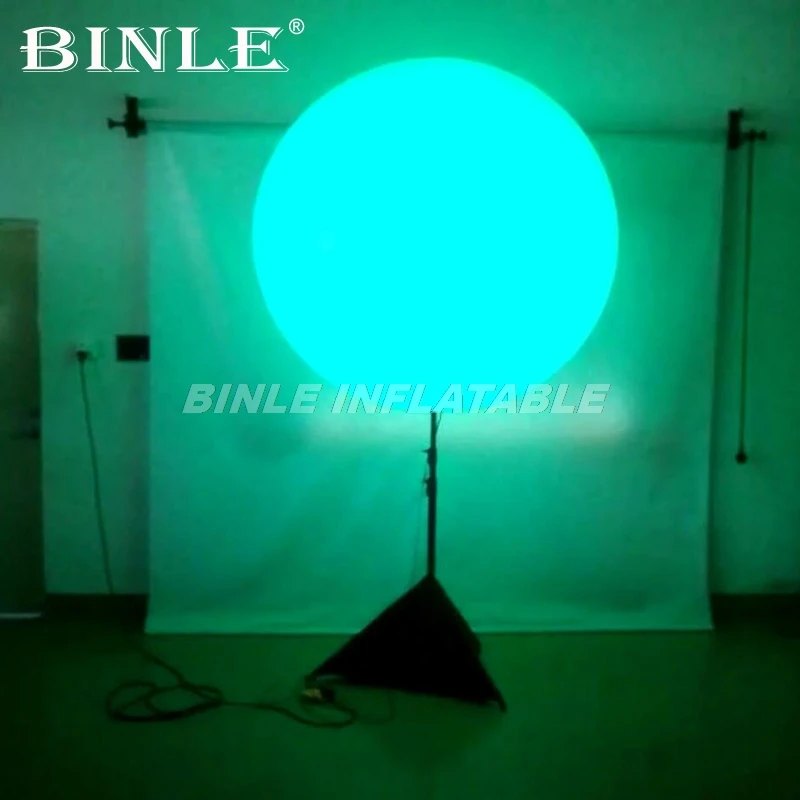 Trípode inflable que brilla en la oscuridad, soporte cambiable de 16 colores, 1,5md, Bola de luz led, fiesta de globos, decoración para eventos, gran oferta