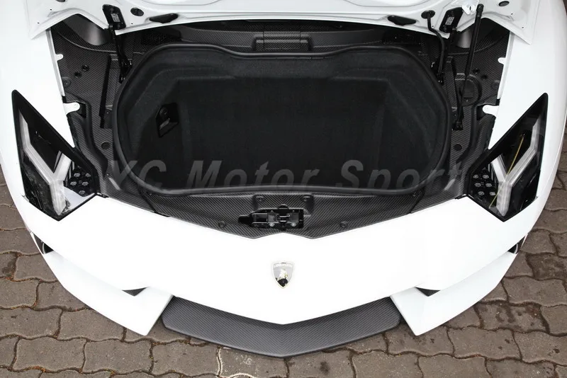 

Car Accessories Dry Carbon Fiber Interior Trim Cover Fit For 2011-2014 Aventador LP700 Front Trunk Bay Panel Set