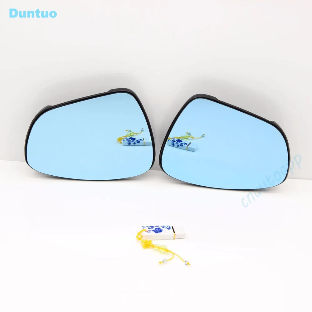 Blue Mirror Car Side View Mirrors Glare Proof Mirror LED Turn Signal Heated For Peugeot 3008/308/408/508 Citroen C4 C5 C-QURTRE