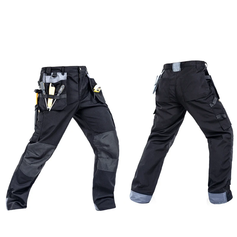 Working Multi-pockets Wear-resistant Worker Mechanic Cargo Wear Trousers High Quality Machine Repair Apparel