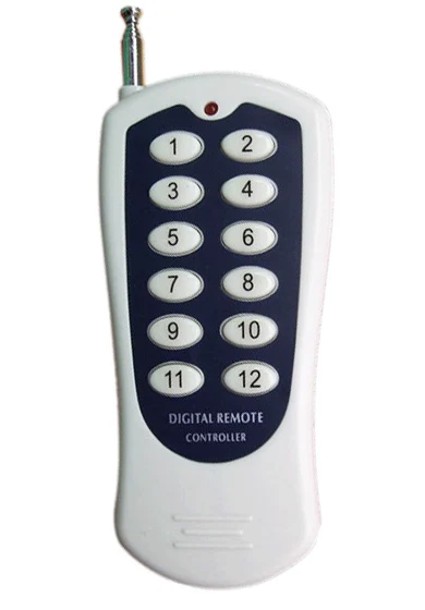 

xuanlongyuan Learning Code 12 CH RF Transmitter 12CH RF Wireless Remote Control ,315/433.92 MHZ Garage Door/lamp/ shutters