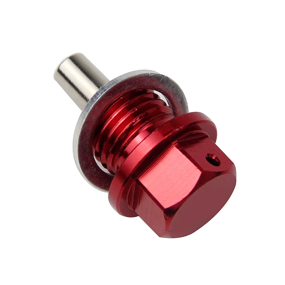 Car M12x1.5 M12x1.25 M14x1.5 Aluminum Magnetic Oil Drain Bolt Oil Sump Drain Plug Nut Oil Drain Plug Magnetic Car Accessories