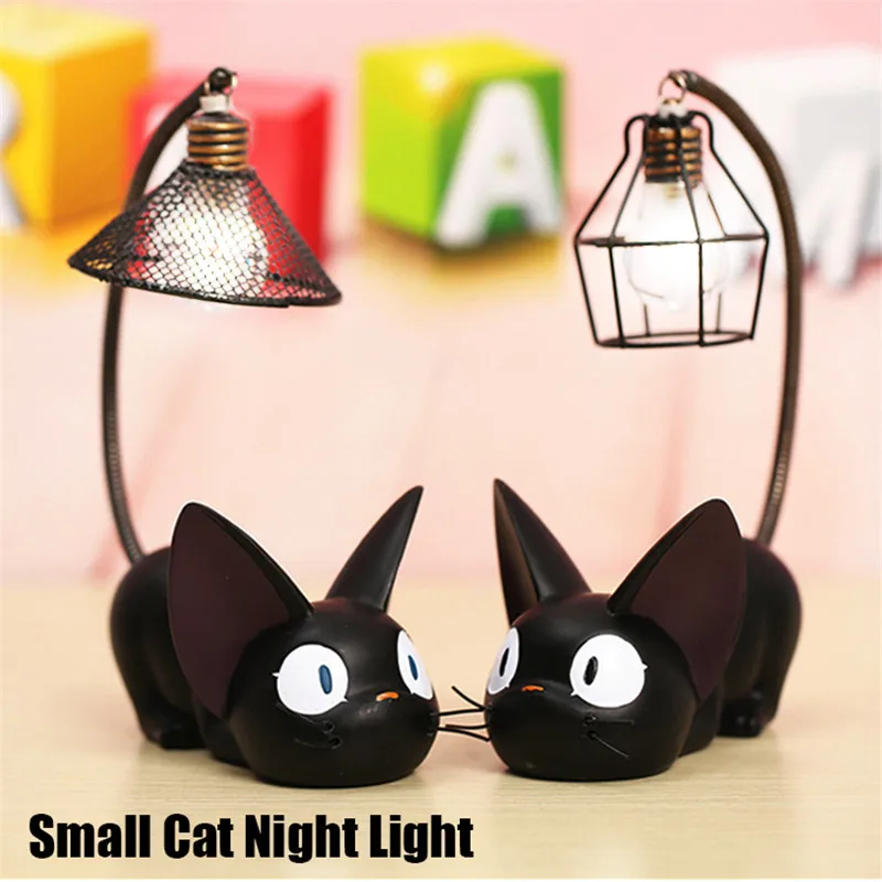 Cat Animal Night Light Desk Light Lamp for Kids Home Decoration Gift Small Cat Table Lamp Breathing LED Night Light Lamp