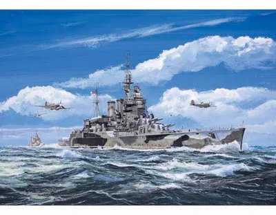 Trumpeter 1/700 05764 HMS Battle Cruiser Renown 1942 plastic model kit