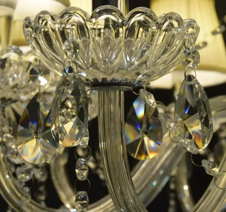 Luxurious Export K9 Clear Crystal Chandelier 6/8/12/15/18 Arms Export Class A K9 Lustres De Cristal Chandelier LED chandelier