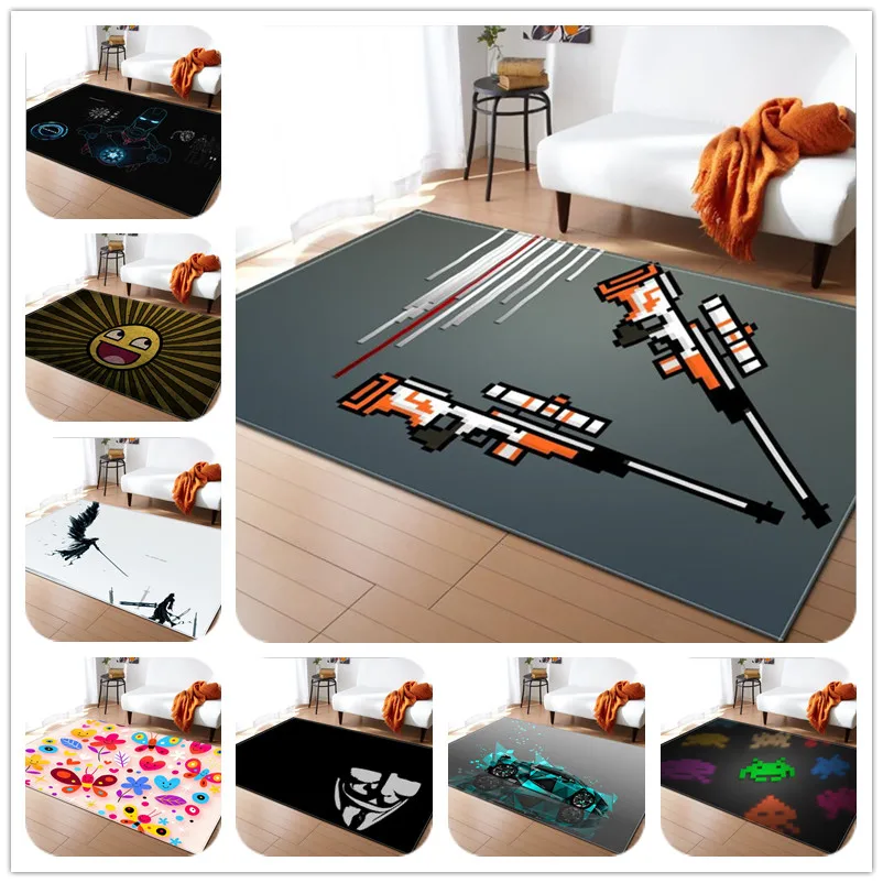 

Fashion 3D Print Carpet Child baby bathroom kitchen Anti-skid Mat/Carpets for Living Room Rug Kids Bedroom Game Crawl Soft Rugs