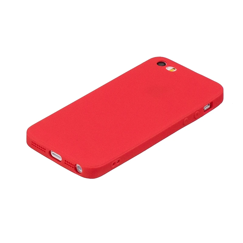 Case For iPhone 5 Case 5SE Candy Color Ultrathin Soft TPU Candy Color Back Cover For Case iPhone 5s 5 s 5SE Case Phone 5S 5 SE