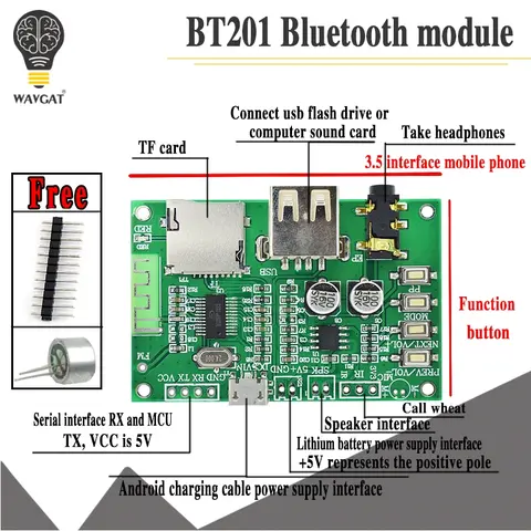 BT201 Bluetooth Power Amplifier Dual Mode 5.0 WAVGAT