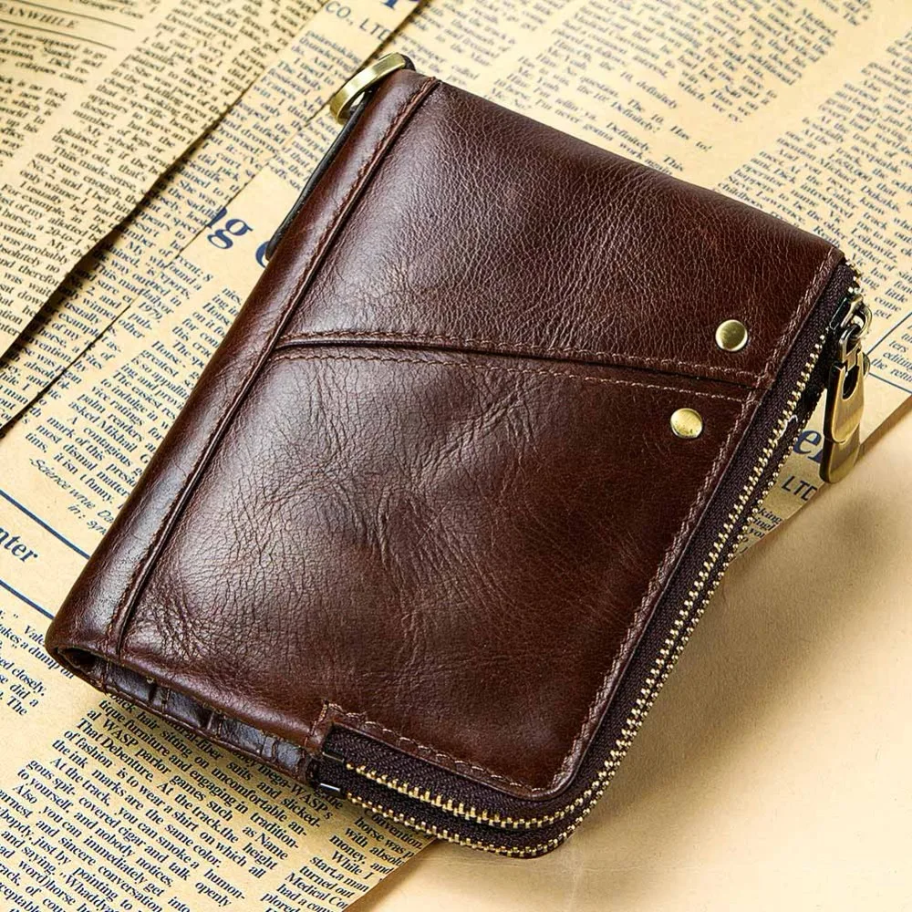 KAVIS Genuine Leather Women Wallet Female Red Rfid Coin Purse Small Walet Portomonee PORTFOLIO Money Bag Lady Mini Card Holder