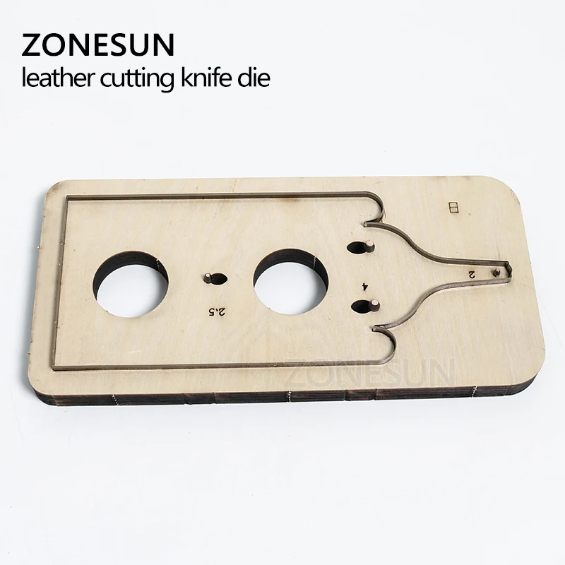 ZONESUN Customized leather cutting die handicraft tool coin purse punch PVC/EVA sheet cutter mold DIY paper laser knife die