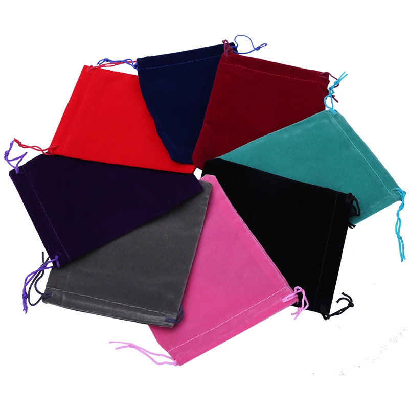 

500pcs 10x12cm Velvet Gift bag Jewelry Packing Christmas Wedding Packaging Bags Soft Drawstring Gift Bags Pouches