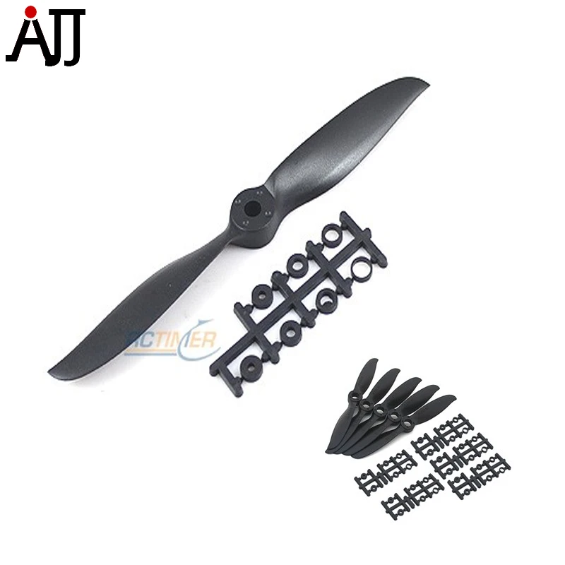 

5pcs/bag Rctimer 7x6 7060 Precision Sport Propeller with Shaft Adaptation Black Color Pro 5*7x6E