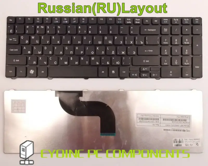 

Клавиатура для ноутбука Acer Aspire PK130C93A00 MP-09B23U4-6983 PK130C87A07 RU Русская версия