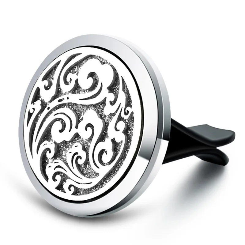 Diffuseur d'huile essentielle d'aromathérapie de parfum de voiture, désodorisant de voiture, Clip d'aération, arôme dans la voiture, collier Vintage, bijoux