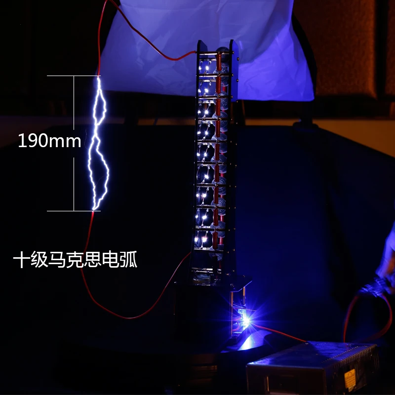 Stark technology studio, Marx generator, pulse high voltage generator, lightning simulation DIY.