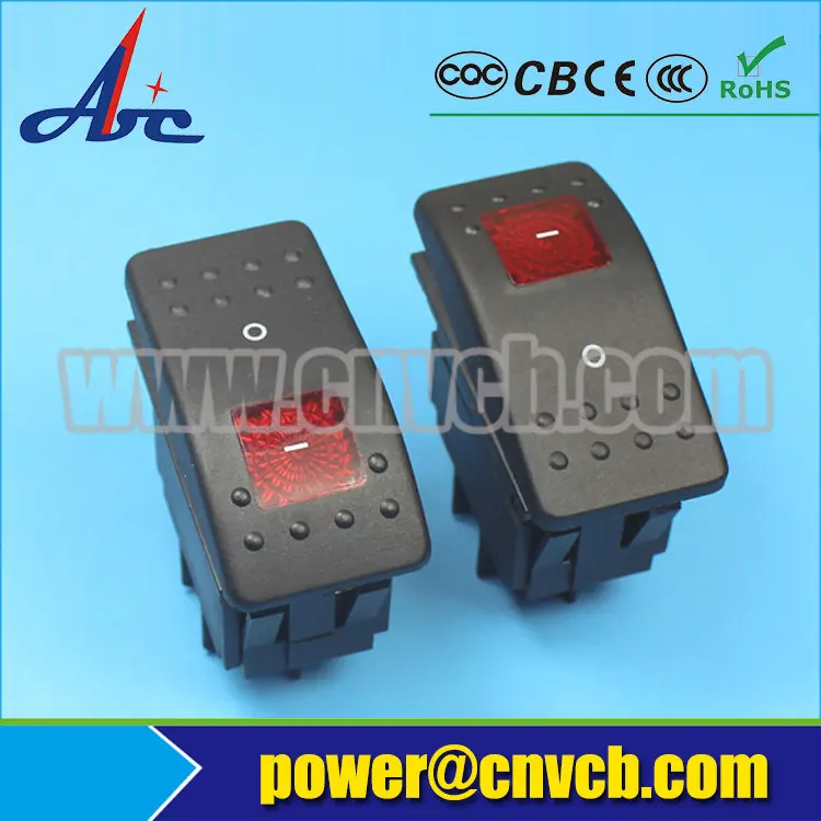 RS402 DPST rocker latching 4pin electrical push button on-off switch 15a 250v rocker switch