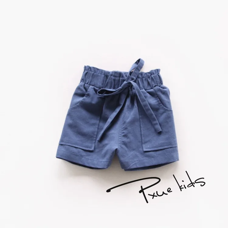 2016 kids Hot Sale High-grade cotton and linen material Baby Girl boys summer Shorts kid Short For 1-7t Fashion candy color