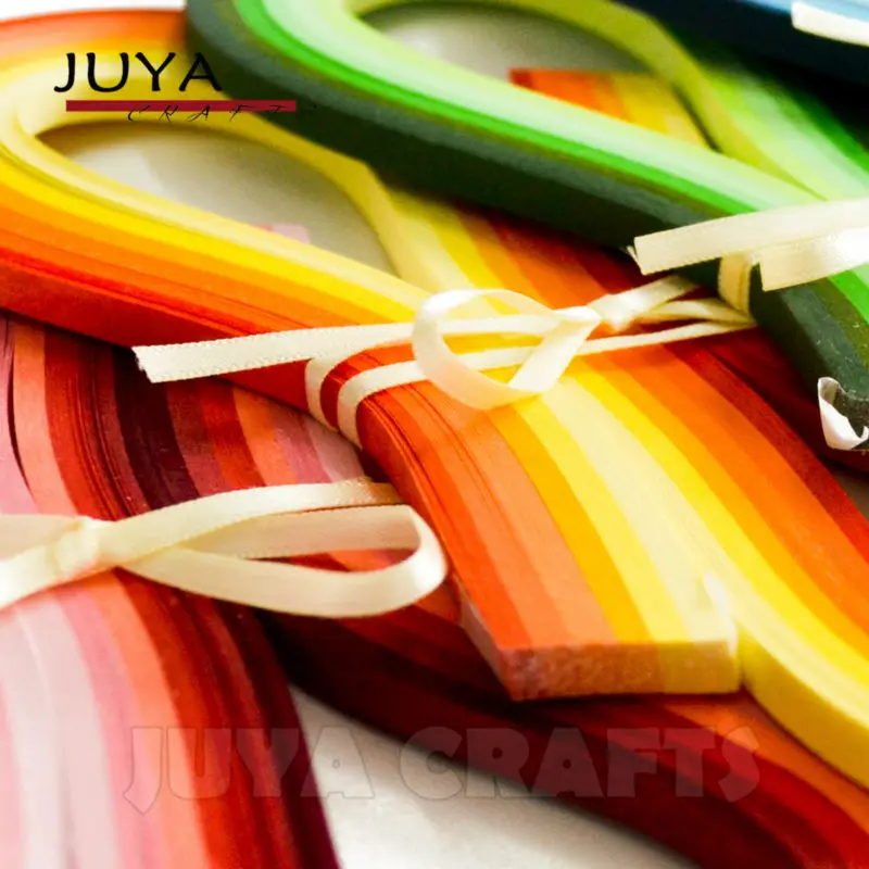 JUYA Paper Quilling 36 Tonalità Colori, 540mm di Lunghezza, 3/5/7/10mm larghezza, 720 strisce totali DIY Striscia di Carta di Carta Fatti A Mano