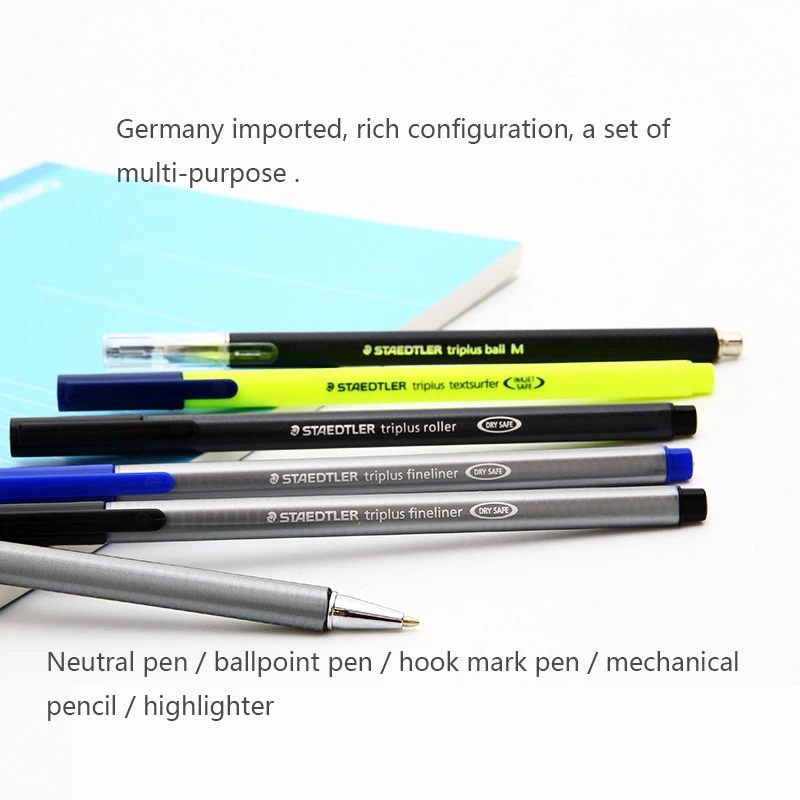 STAEDTLER 34 SB Triangle Neutral Pen Kugelschreiber Textmarker-Set