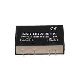 PCB Dedicated with Pins SSR-DD2205HK  5A DC-DC Solid State Relay SSR-DD2205HK