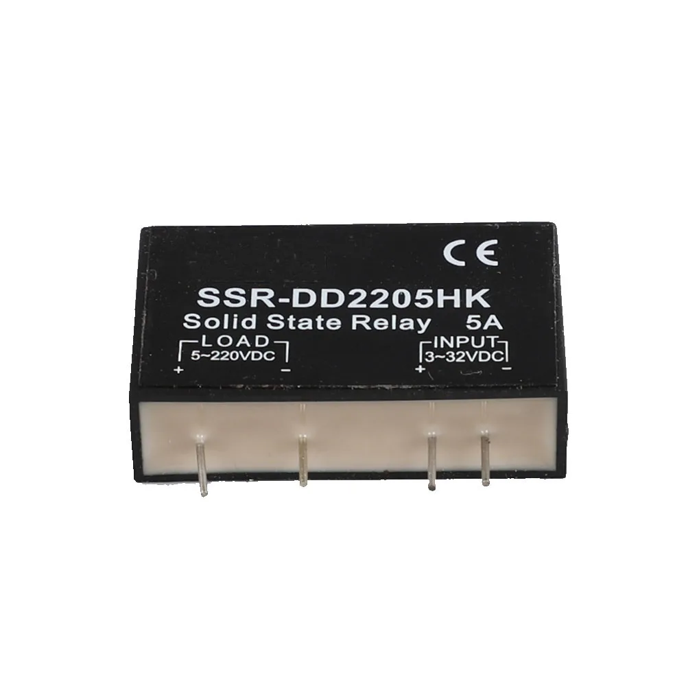 PCB dedykowane z pinami SSR-DD2205HK 5A DC-DC stałe przekaźnik stanu SSR-DD2205HK