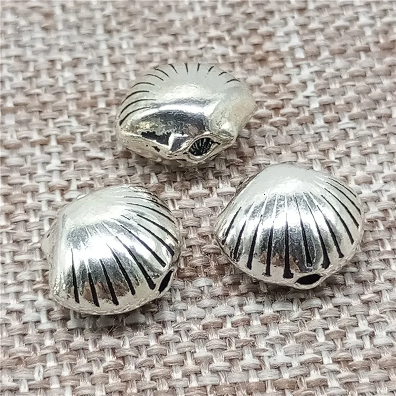 

Бусы из стерлингового серебра 925 пробы с морской раковиной для ожерелья из овчинского морского браслета