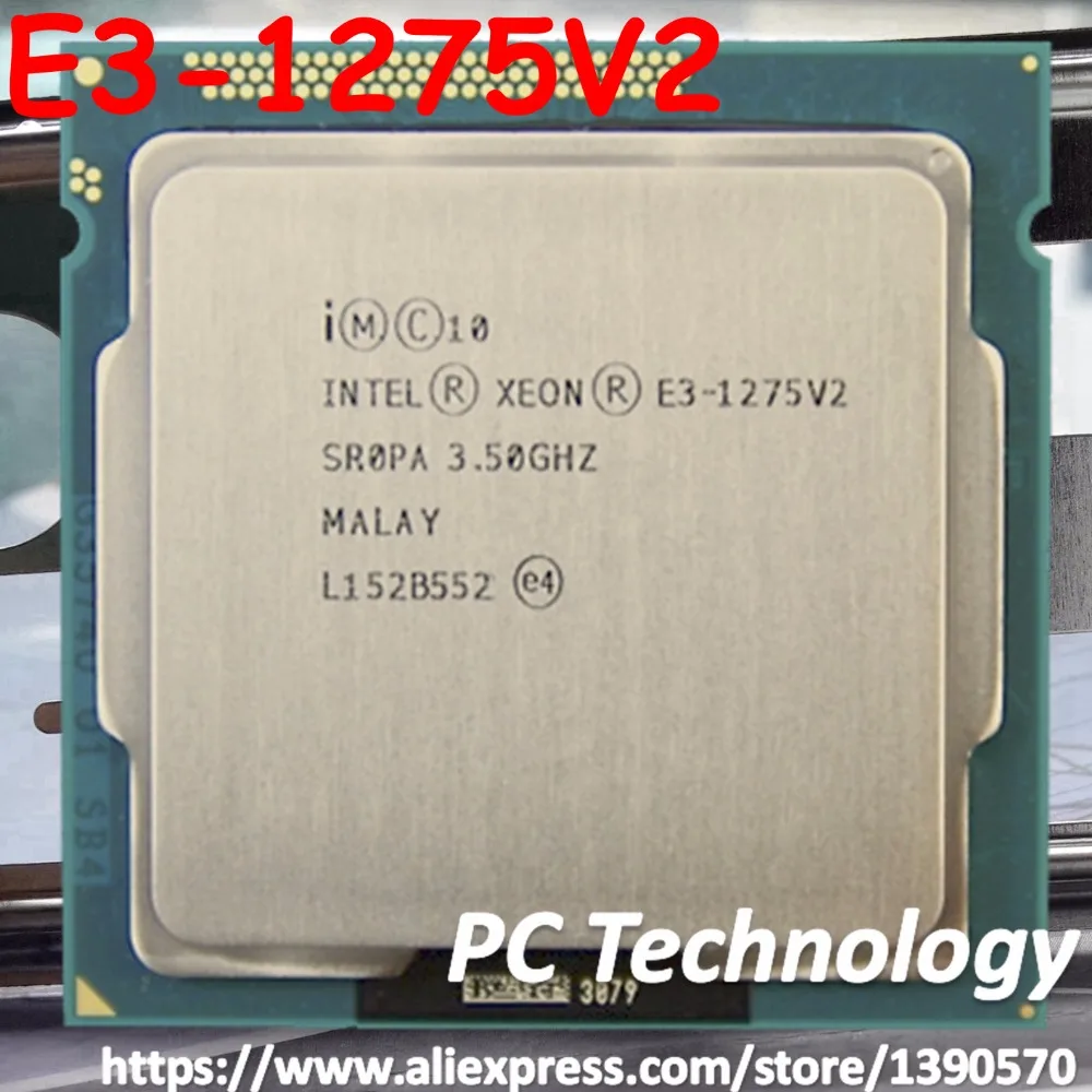 Original Intel CPU Xeon E3-1275V2 Processor 3.50GHz 8M Quad-Core E3 1275V2 E3-1275 V2 Socket 1155 free shipping E3 1275 V2