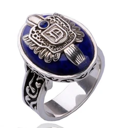 The Vampire Diaries Ring New Fashion Punk anello smaltato blu per donna uomo accessori moda gioielli 6D3008