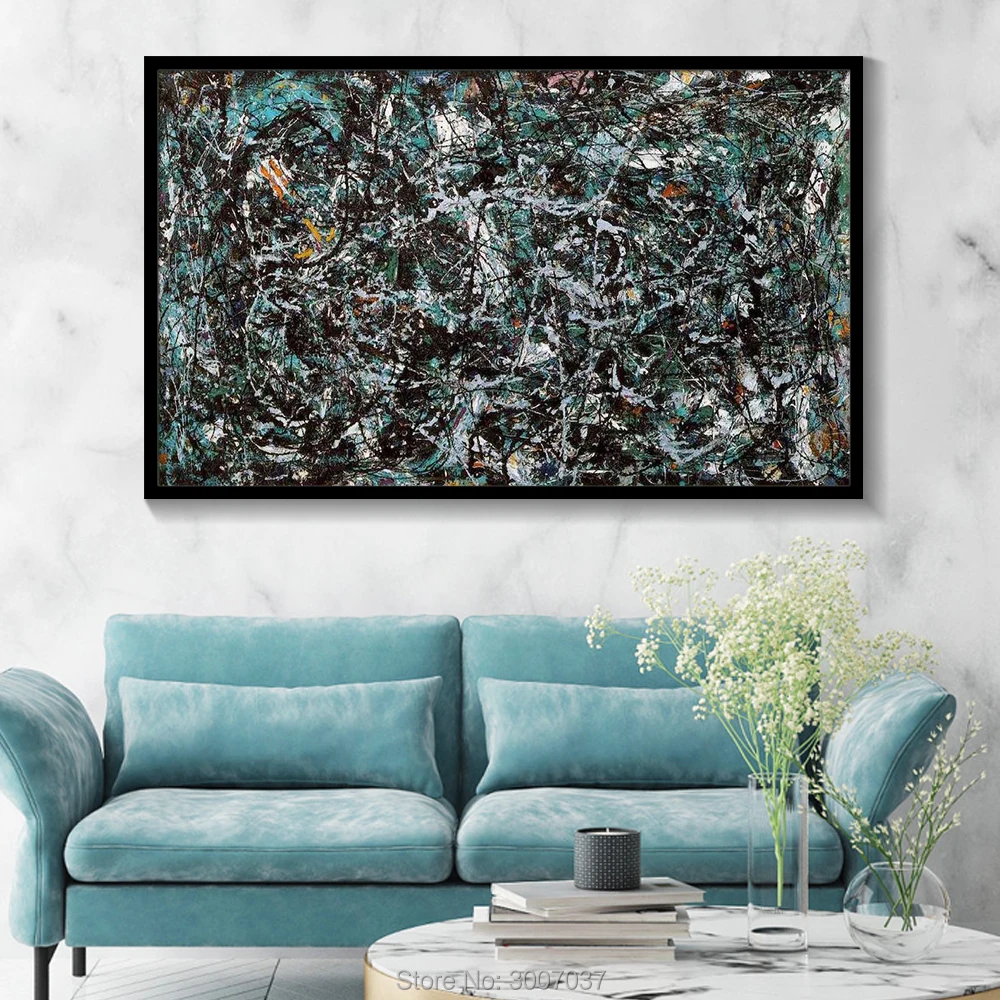 Jackson Pollock Abstract Oil Painting on Canvas Wall Art Painting Color Modern Painting Art Home Decoration Wall Pictures