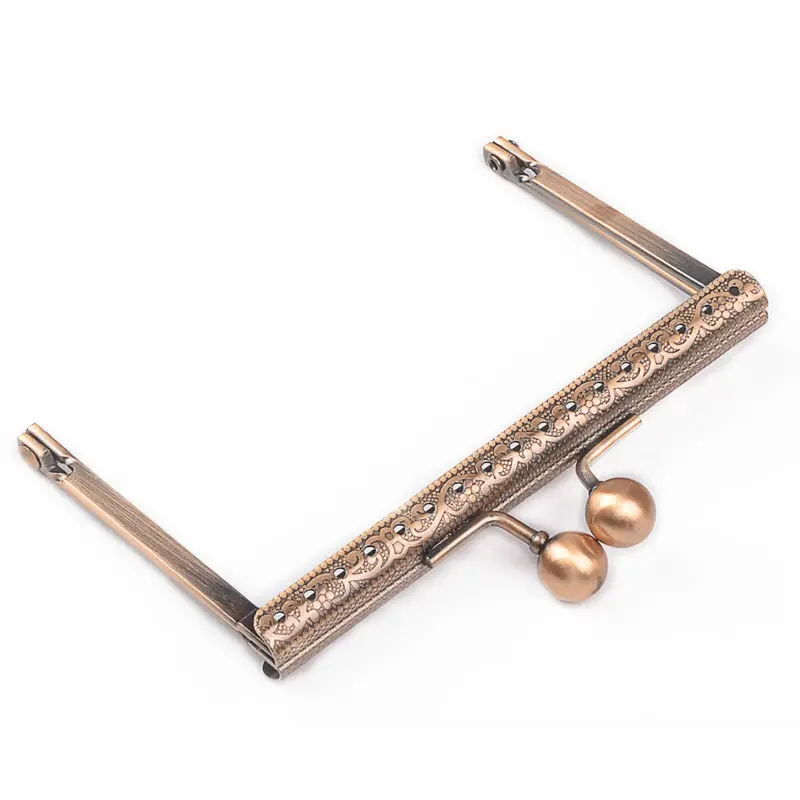 10.5cm Metal Purse Frame Handle for Clutch Bag Handbag Accessories Making Kiss Clasp Lock Antique Bronze  Hardware