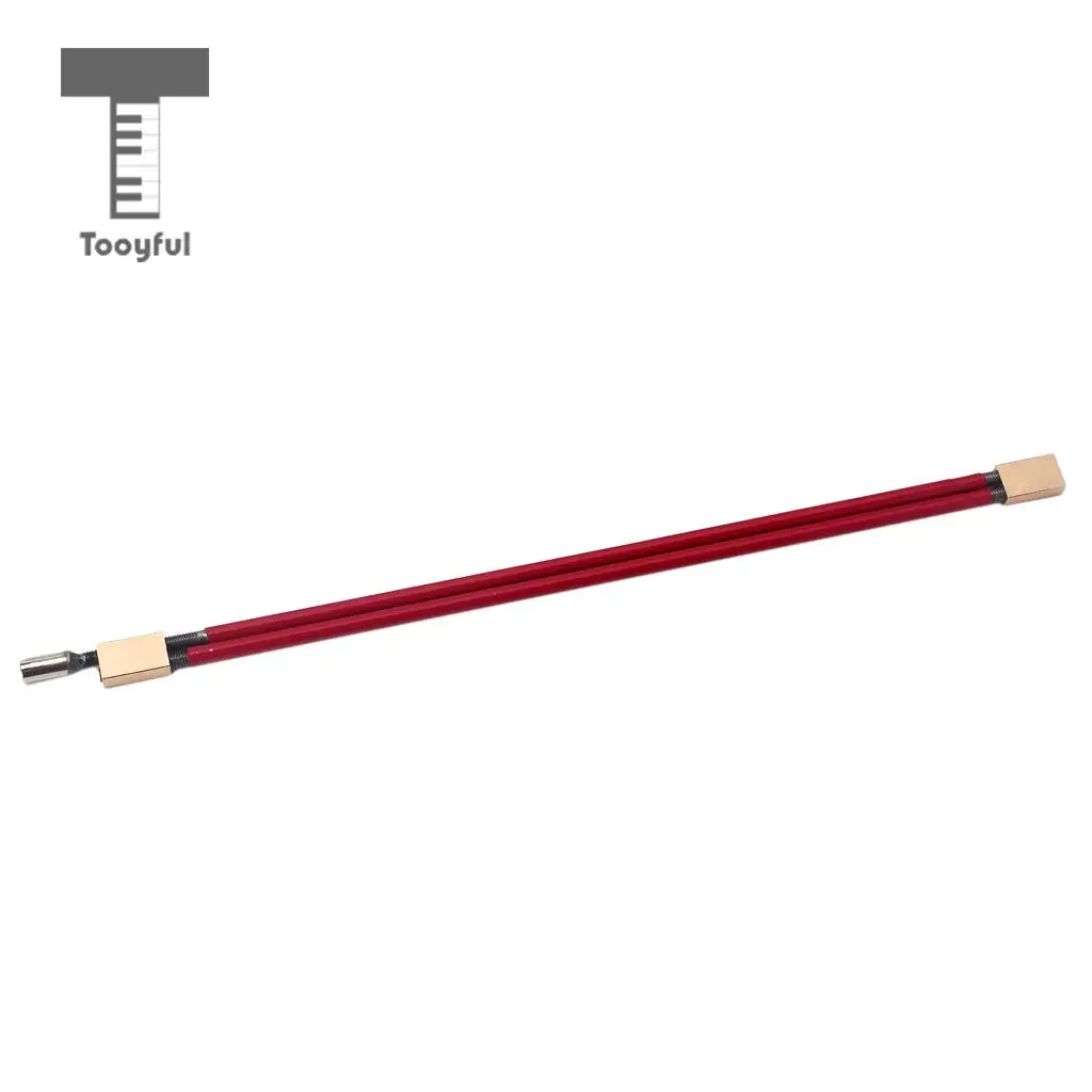 Two Way Red Steel Guitar Bass Truss Rod with Brass Head for Mandolin Ukulele Parts 310mm