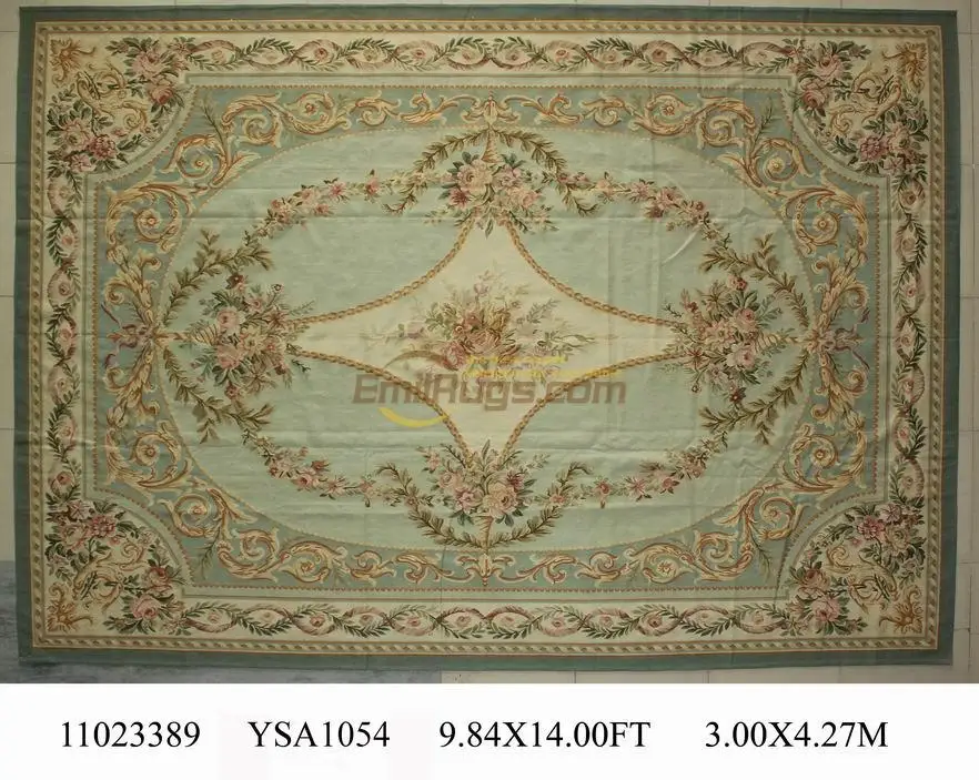 Handwoven Wool Carpets Home Decoration Carpet Square Rug Aubusson Carpet Wool Knitting Carpets