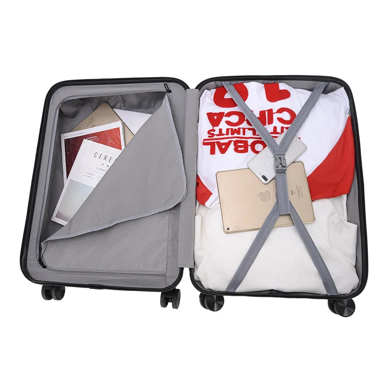 Ultralight Suitcase Single Rod Rolling Luggage Password Zipper Trolley Case 20 Inch Boarding Travel Suitcase Large Capacity