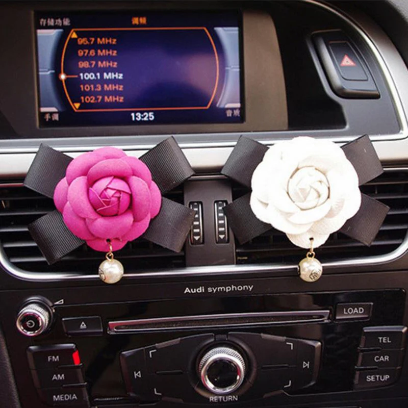 JOORMOM Butterfly-knot Female Car Tuyere Clip Fashionable Individual Car Aromatherapy Lovely Car Interior  car decoration